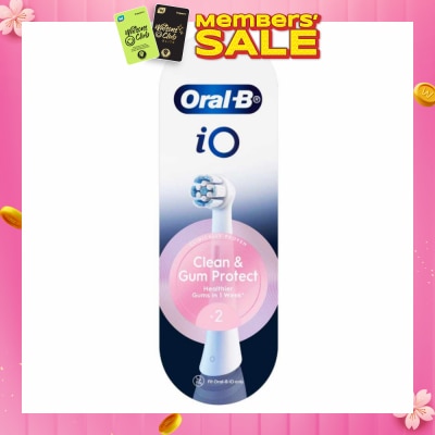 ORAL-B Clean & Gum Protect Electric Toothbrush Replacement Brush Heads White Refill 2s