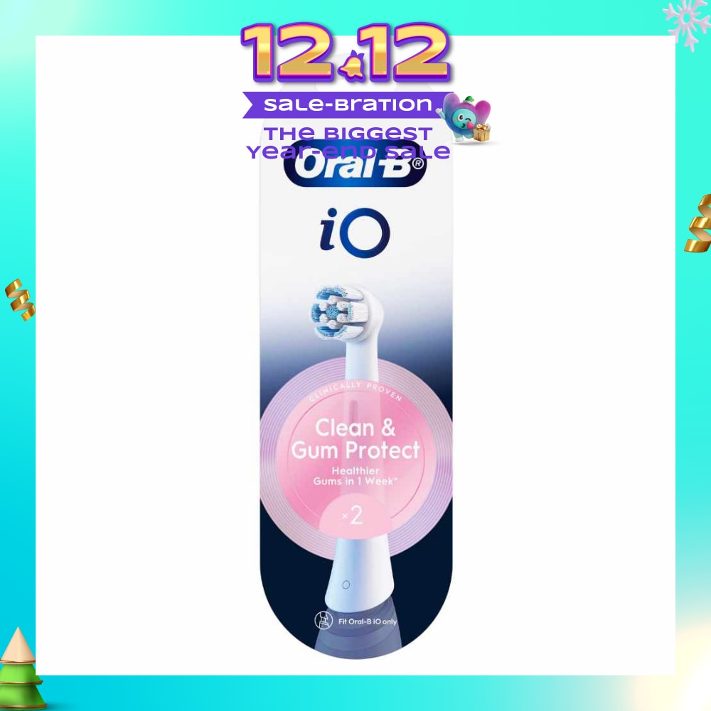 Clean & Gum Protect Electric Toothbrush Replacement Brush Heads White Refill 2s