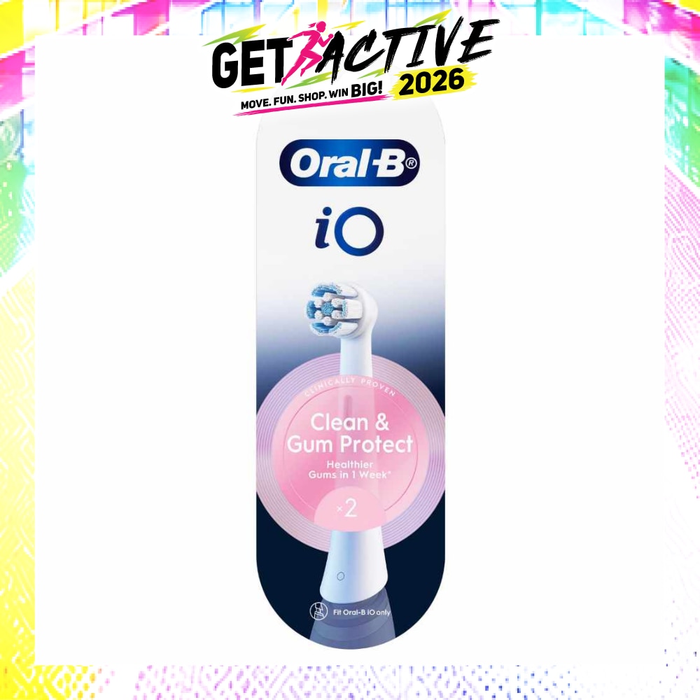 Clean & Gum Protect Electric Toothbrush Replacement Brush Heads White Refill 2s image