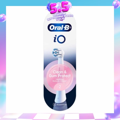ORAL-B - Clean & Gum Protect Electric Toothbrush Replacement Brush Heads White Refill 2s