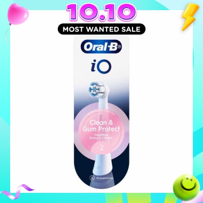 ORAL B Clean & Gum Protect Electric Toothbrush Replacement Brush Heads White Refill 2s image