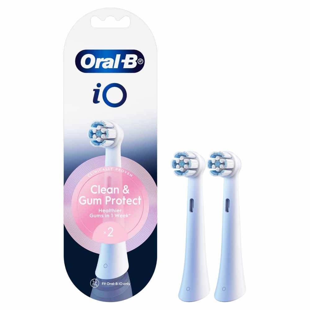 Clean & Gum Protect Electric Toothbrush Replacement Brush Heads White Refill 2s