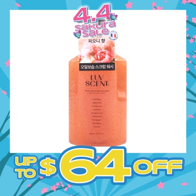 LUV SCENT - Perfumed Scrub Body Wash Pink Peony Scent 500ml
