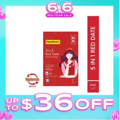 POPOMAMA - 5 in 1 Red Date Beverage 7s