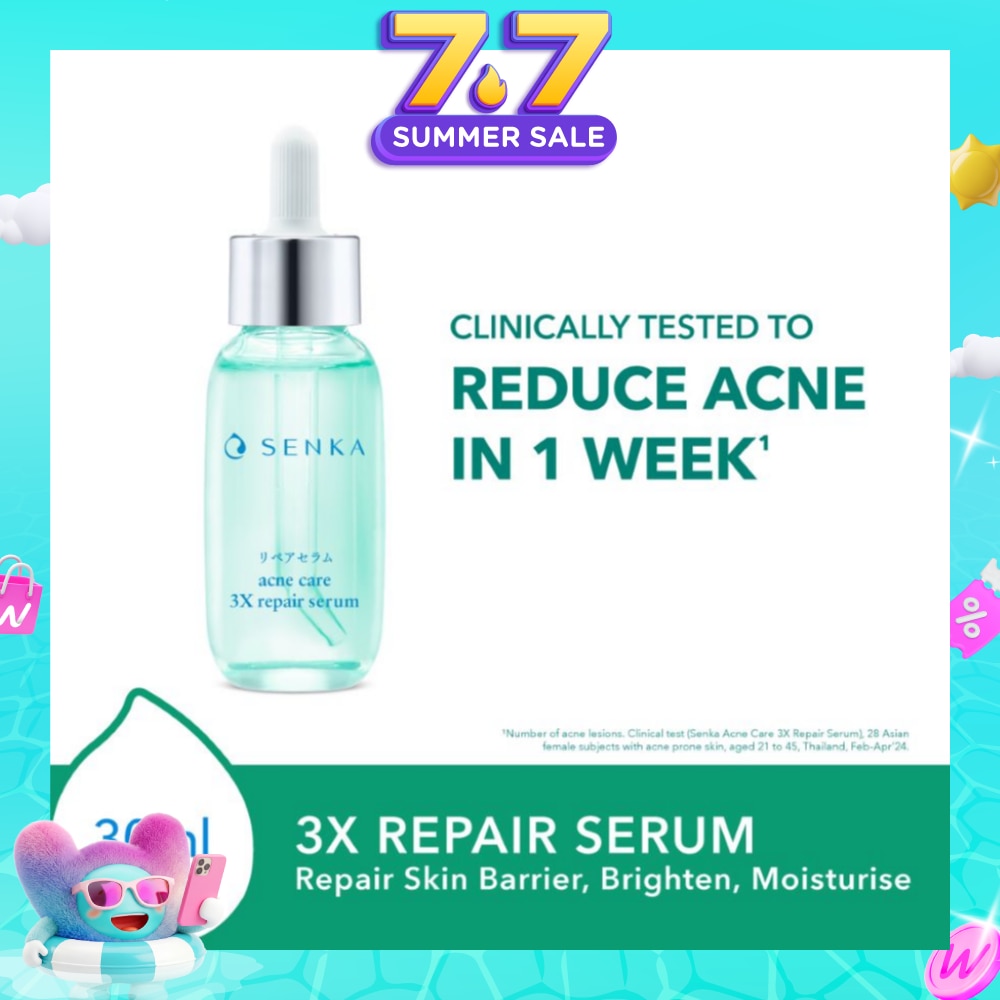 SENKA Acne Care 3x Repair Serum 30ml | Derma Skin Care | Watsons