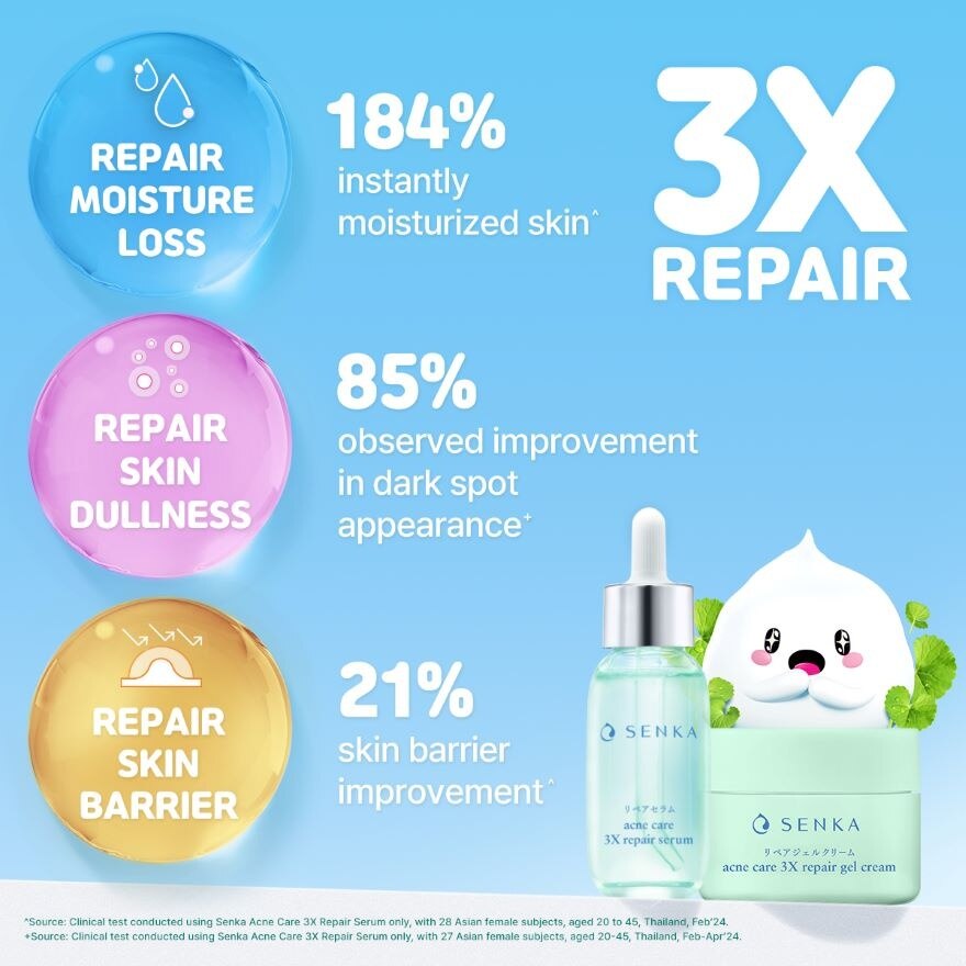 SENKA Acne Care 3x Gel Cream 50g | Derma Skin Care | Watsons Singapore
