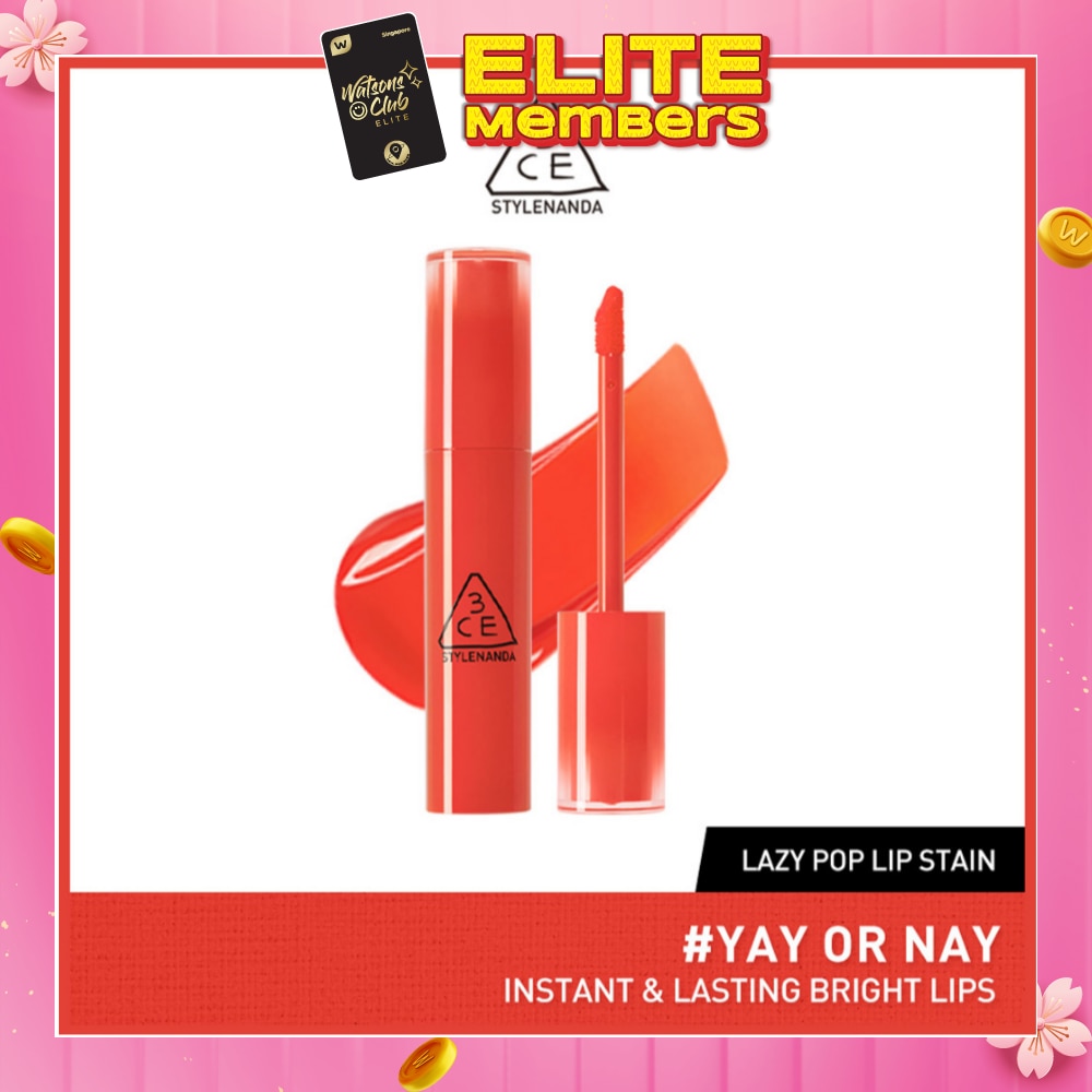 3CE Lazy Pop Lip Stain #Yay Or Nay 27.5g