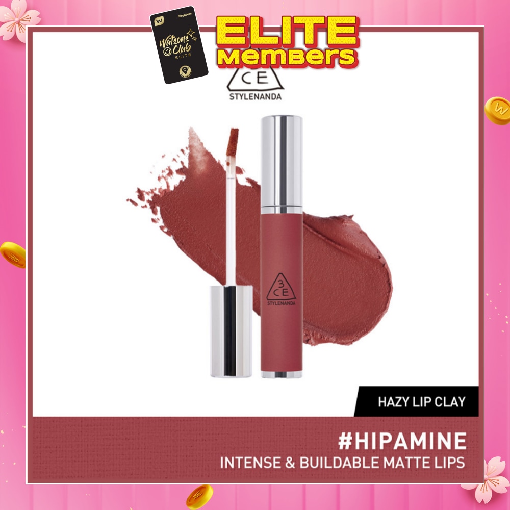 3CE Hazy Lip Clay #Hipamine 1s
