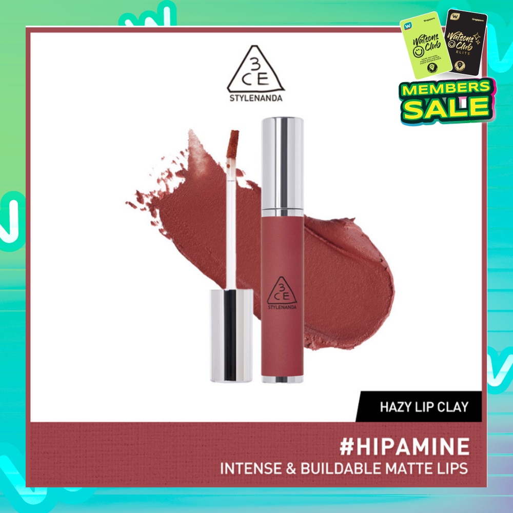 3CE Hazy Lip Clay #Hipamine 1s