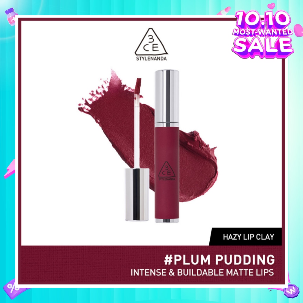 3CE Hazy Lip Clay #Plum Pudding 1s