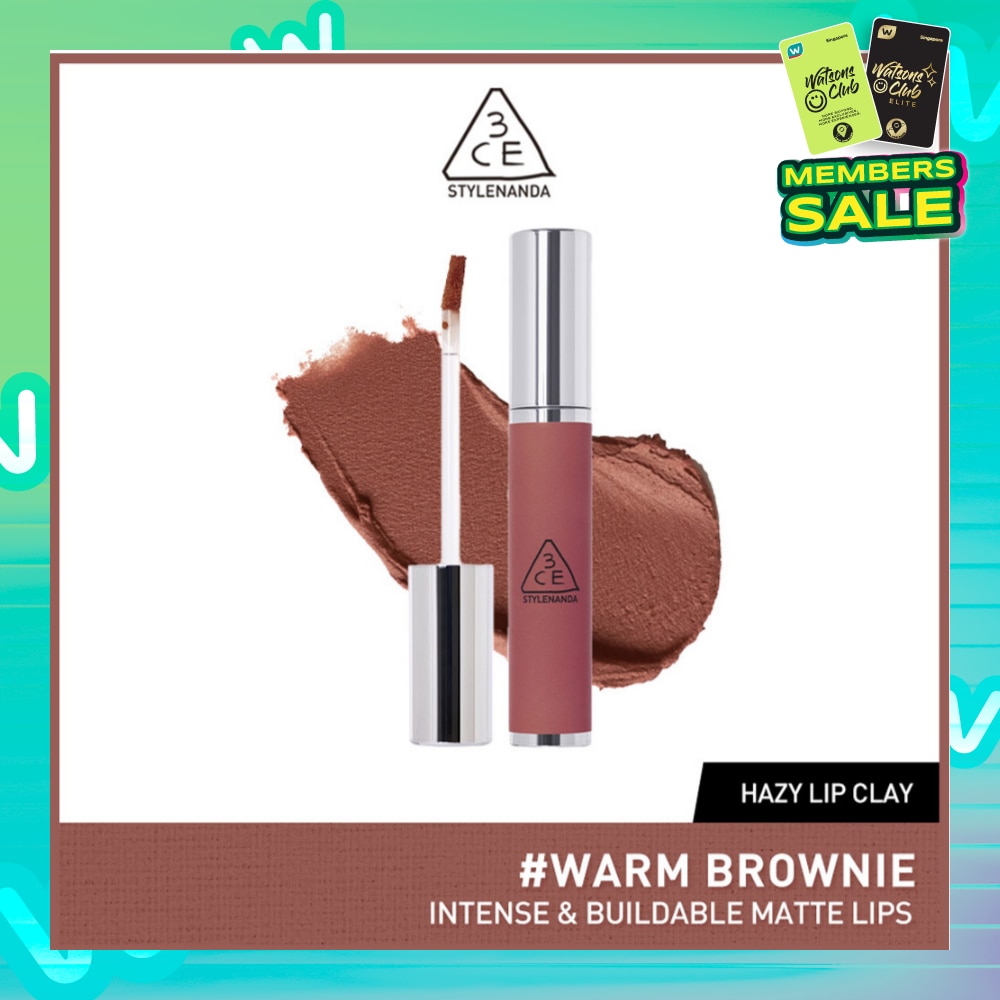 3CE Hazy Lip Clay #Warm Brownie 1s