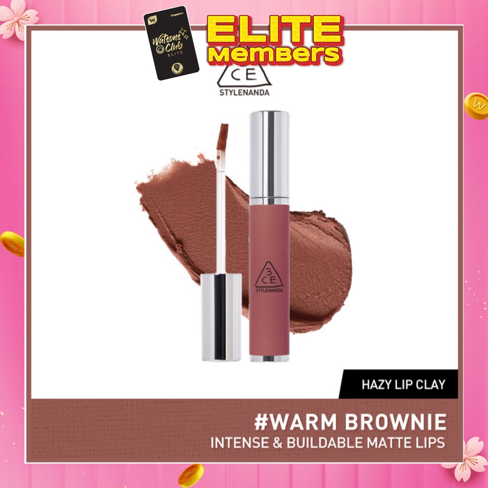 3CE Hazy Lip Clay #Warm Brownie 1s