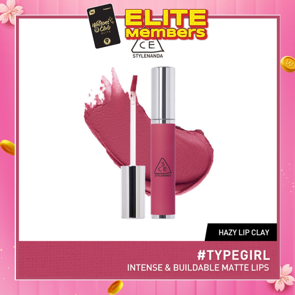 3CE Hazy Lip Clay #Typegirl 1s