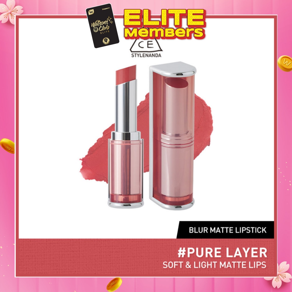 3CE Blur Matte Lipstick #Pure Layer 1s