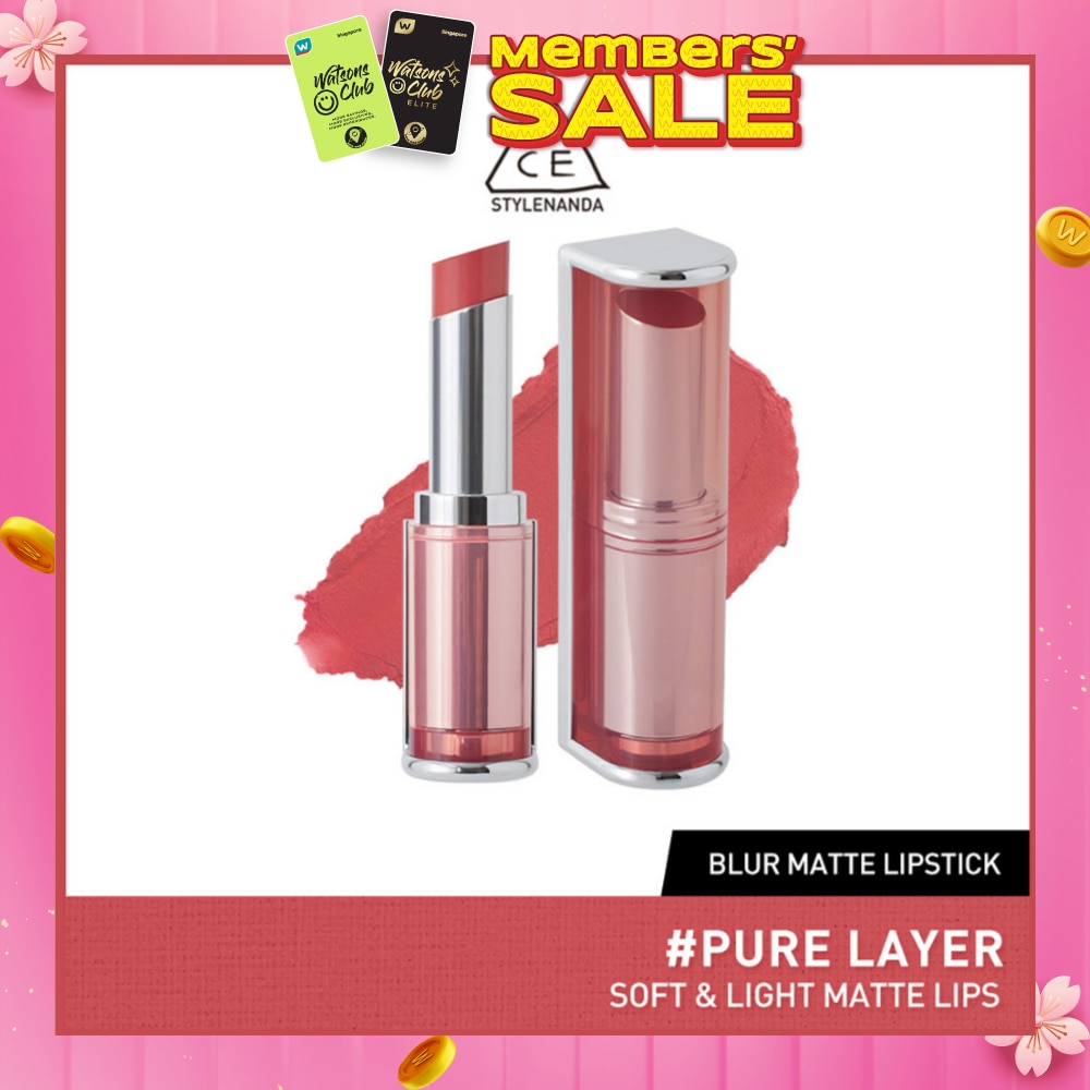 3CE Blur Matte Lipstick #Pure Layer 1s