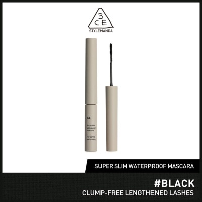 3CE Super Slim Waterproof Mascara #Black 1s