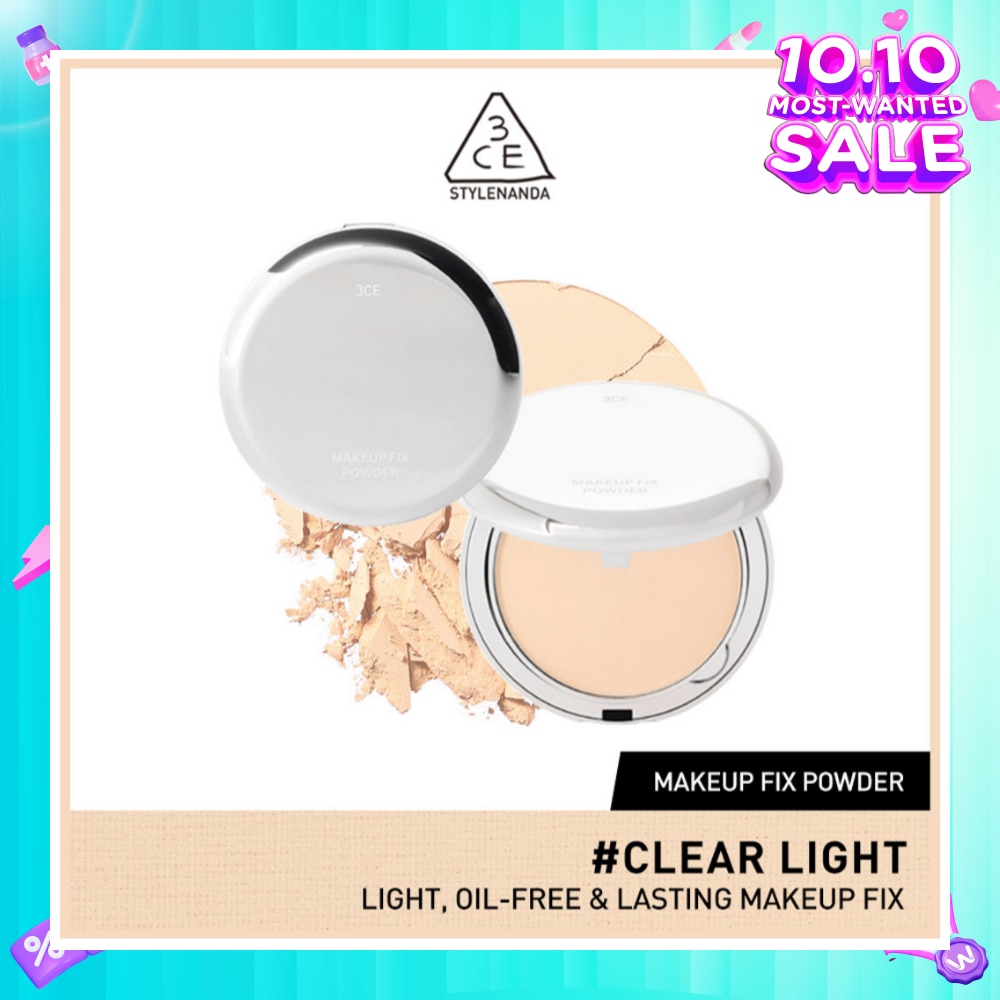 3CE Makeup Fix Powder #Clear Light (Light, Oil-Free & Lasting Makeup Fix) 90g