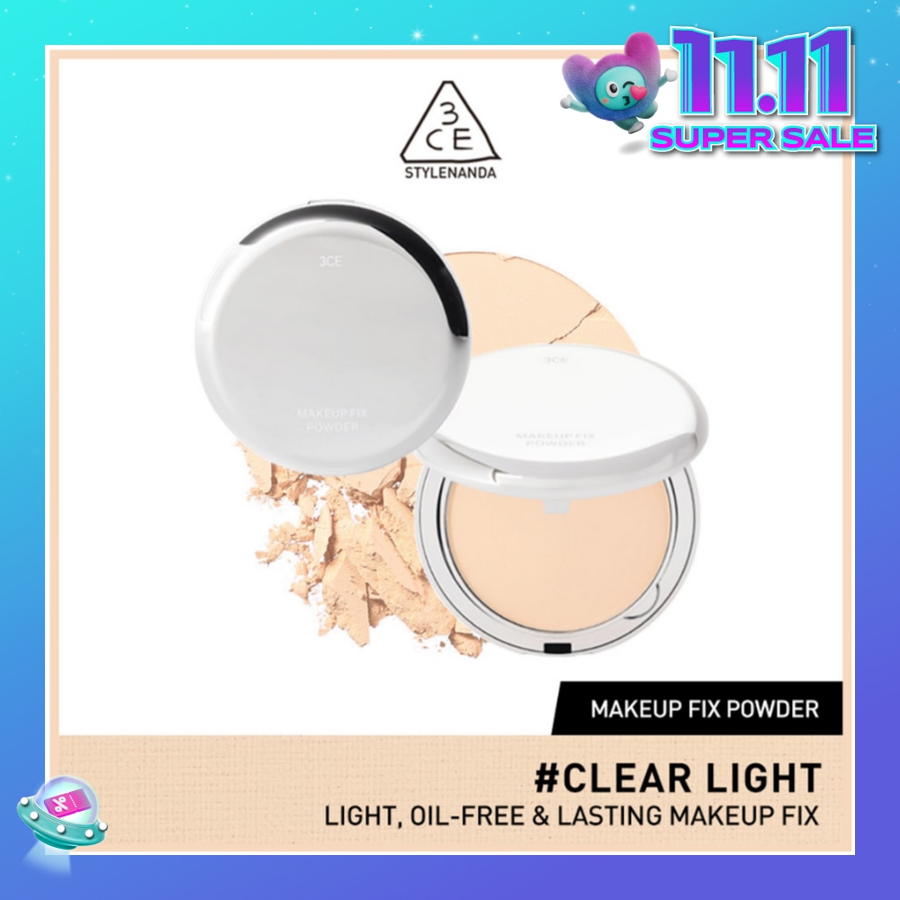 3CE Makeup Fix Powder #Clear Light (Light, Oil-Free & Lasting Makeup Fix) 90g