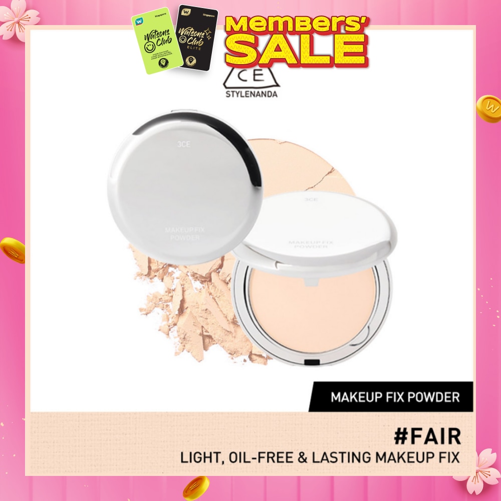3CE Makeup Fix Powder #Fair (Light, Oil-Free & Lasting Makeup Fix) 90g