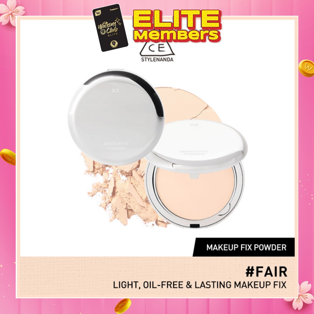 3CE Makeup Fix Powder #Fair (Light, Oil-Free & Lasting Makeup Fix) 90g