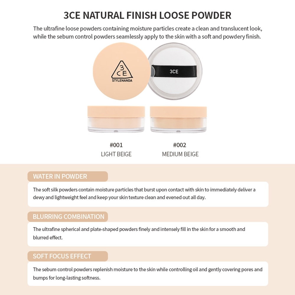 Natural Finish Loose Powder #Light Beige 84g