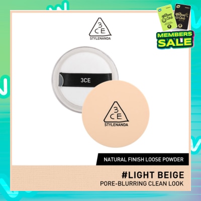 3CE Natural Finish Loose Powder #Light Beige 84g