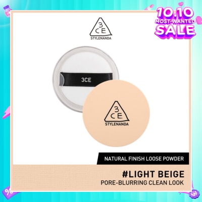 3CE Natural Finish Loose Powder #Light Beige 84g