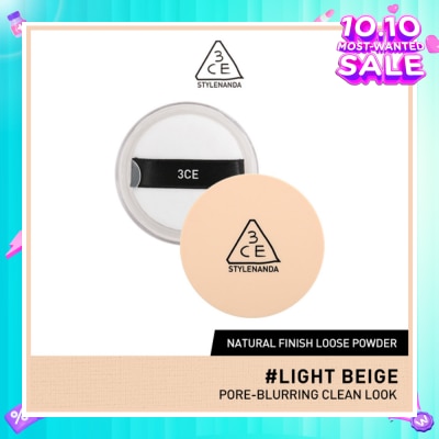 3CE Natural Finish Loose Powder #Light Beige 84g