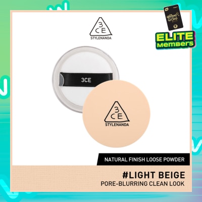 3CE Natural Finish Loose Powder #Light Beige 84g