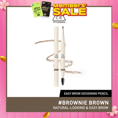 3CE Easy Brow Designing Pencil #Brownie Brown 1s