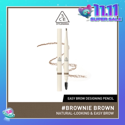 3CE Easy Brow Designing Pencil #Brownie Brown 1s