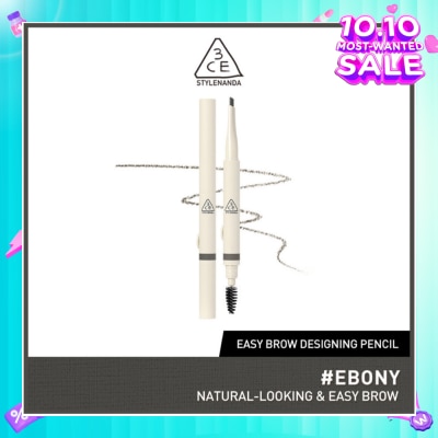 3CE Easy Brow Designing Pencil #Ebony 1s