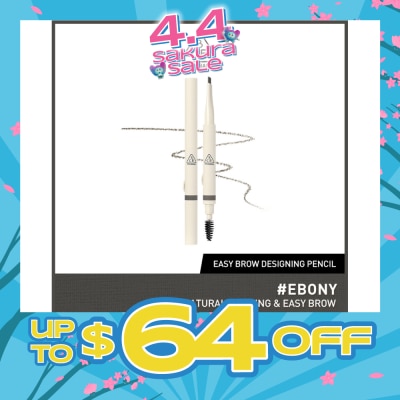 3CE - Easy Brow Designing Pencil #Ebony 1s