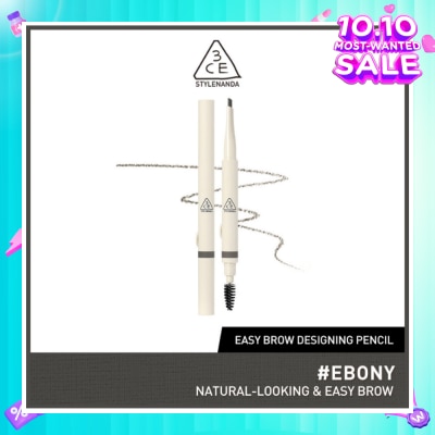 3CE Easy Brow Designing Pencil #Ebony 1s