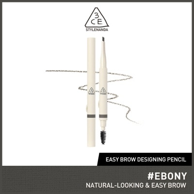 3CE Easy Brow Designing Pencil #Ebony 1s