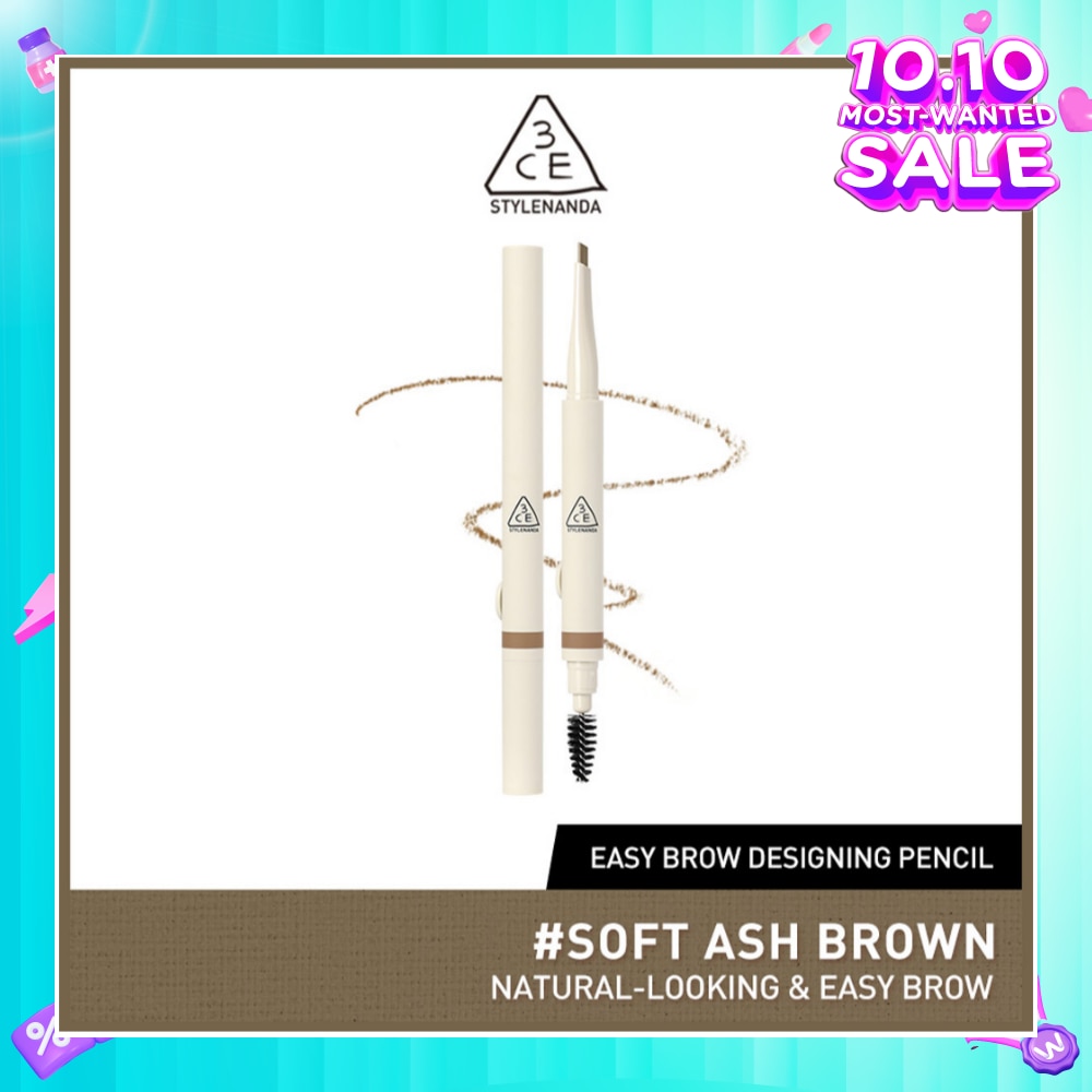 3CE Easy Brow Designing Pencil #Soft Ash Brown 1s