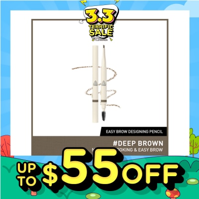 3CE Easy Brow Designing Pencil #Deep Brown 1s