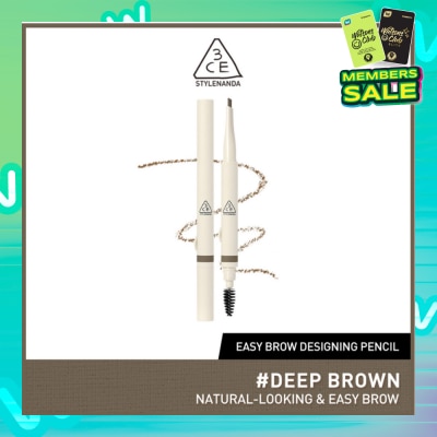 3CE Easy Brow Designing Pencil #Deep Brown 1s