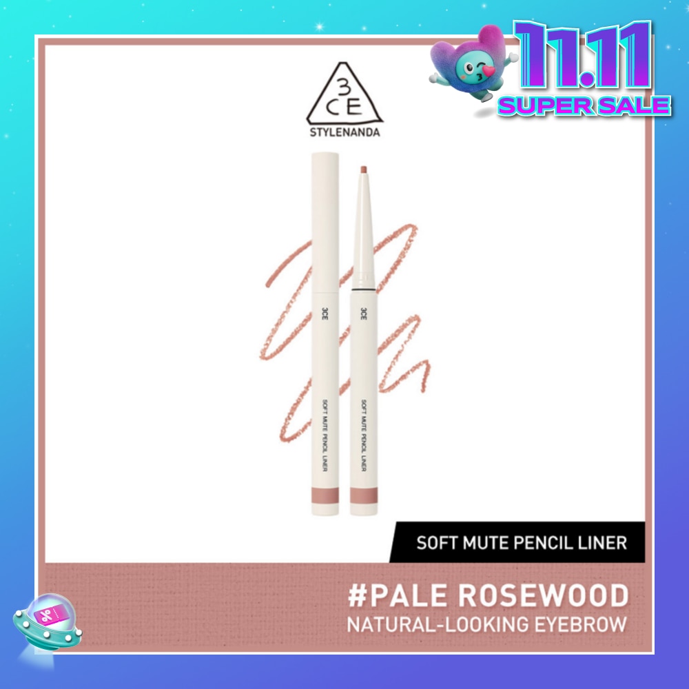 3CE Soft Mute Pencil Liner #Pale Rosewood 1s