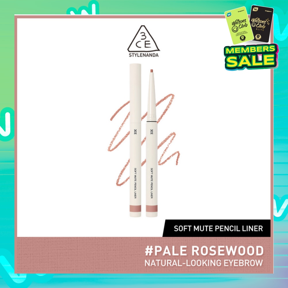 3CE Soft Mute Pencil Liner #Pale Rosewood 1s