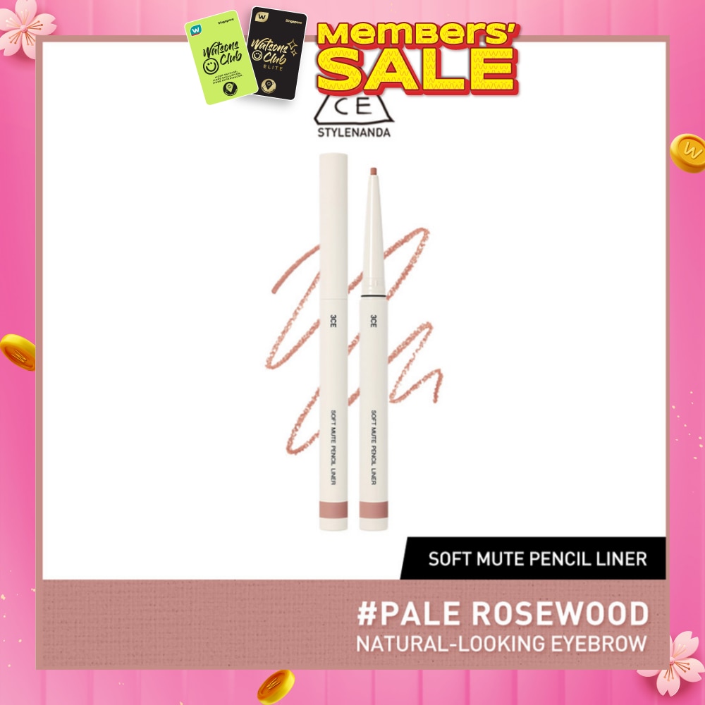 3CE Soft Mute Pencil Liner #Pale Rosewood 1s
