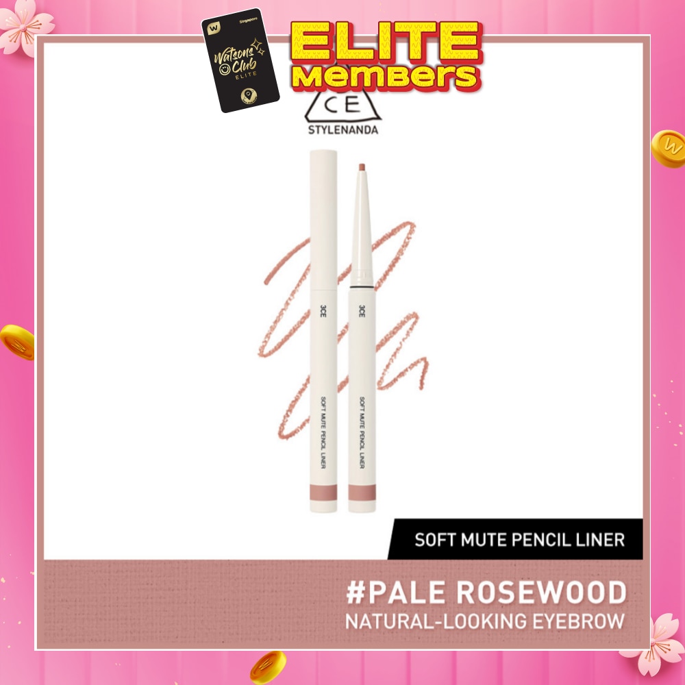 3CE Soft Mute Pencil Liner #Pale Rosewood 1s