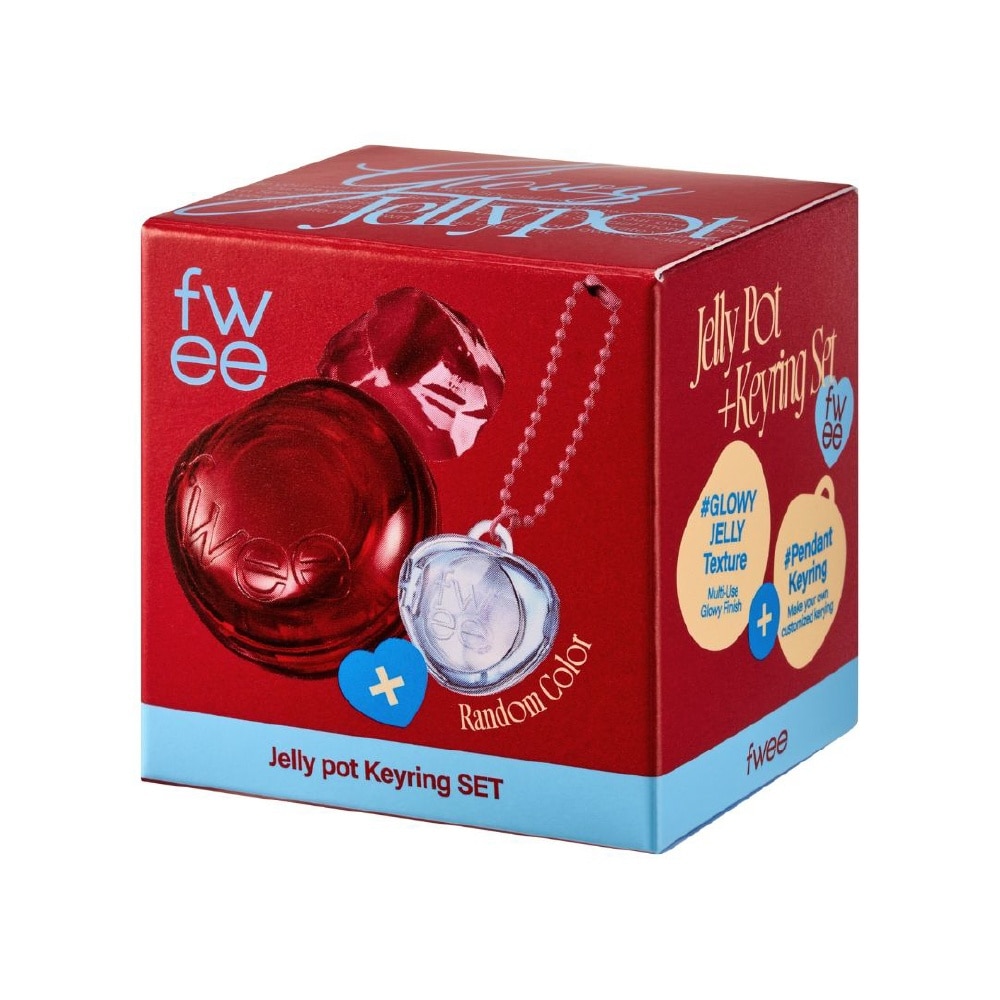 Lip&Cheek Glowy Jelly Pot JC01 Honey Peach + Pendant Keyring 4g