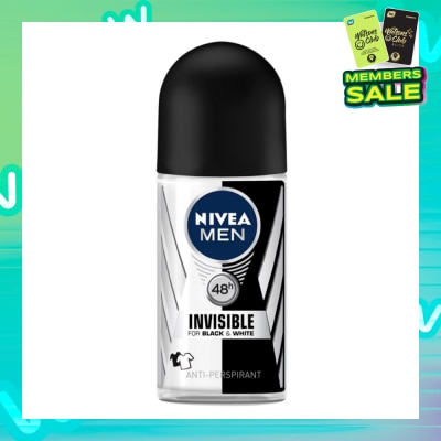 NIVEA Men Iinvisible Black White Deodorant Roll-On 25ML