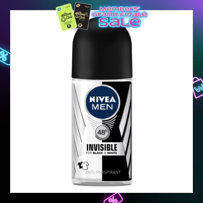 NIVEA Men Iinvisible Black White Deodorant Roll-On 25ML