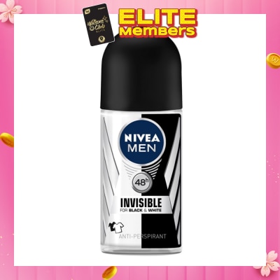 NIVEA Men Iinvisible Black White Deodorant Roll-On 25ML