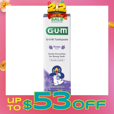 GUM KIDS Toothpaste 2-6 Years Grape 70g