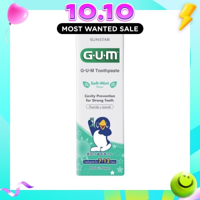 GUM KIDS Toothpaste 7 12 Years Soft Mint 70g image