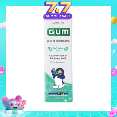 GUM KIDS - Toothpaste 7-12 Years Soft Mint 70g
