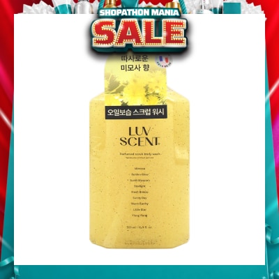 LUV SCENT - Perfumed Scrub Body Wash Mimosa Scent 500ml